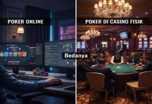 Poker Online: Bedanya dengan Poker di Casino Fisik
